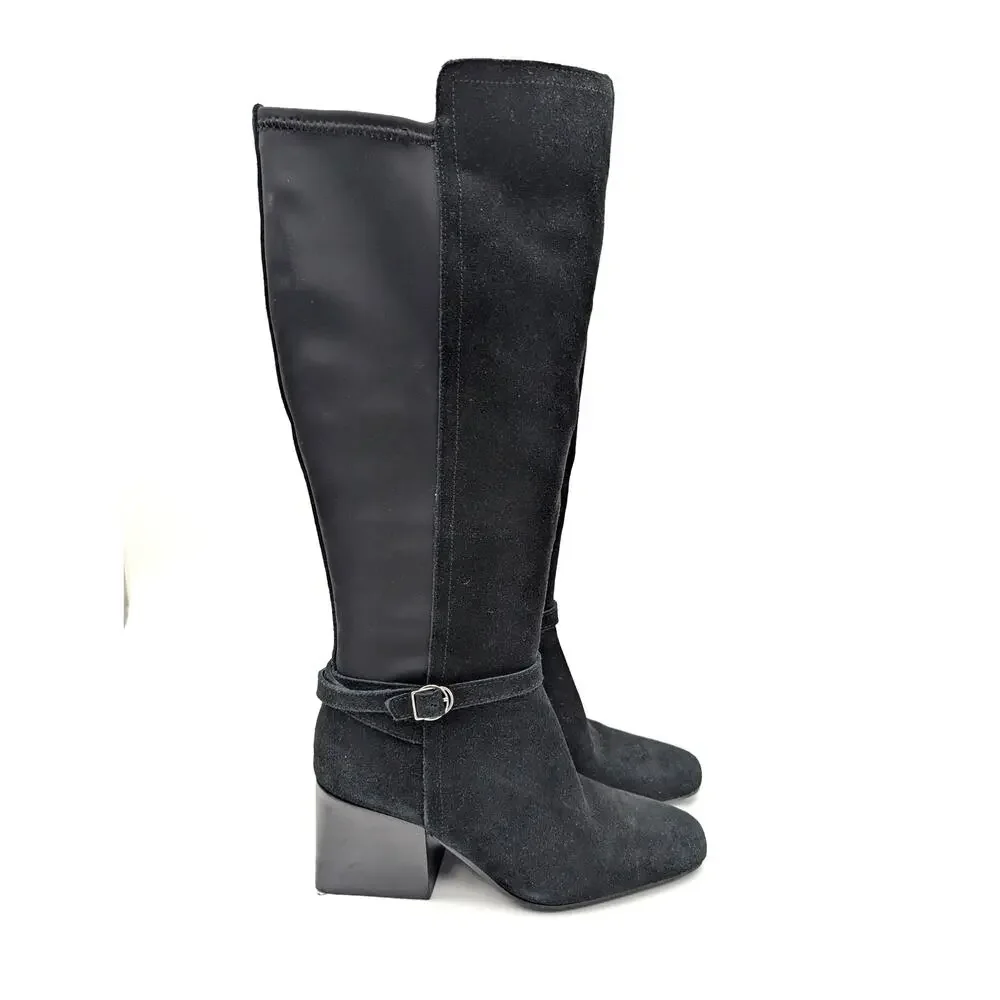 Blondo Twyla Waterproof Knee High Boots Women's Black Size US7M EU38